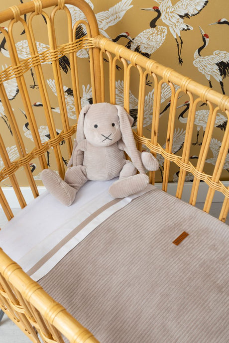 Baby's Only wiegdeken teddy Sense kiezelgrijs - 70x95 cm