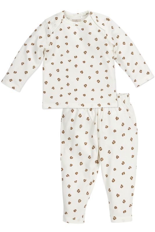 Meyco Baby - baby pyjama mini panther - offwhite 62/68