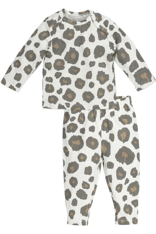 Meyco Baby - baby pyjama panter - neutral 74/80